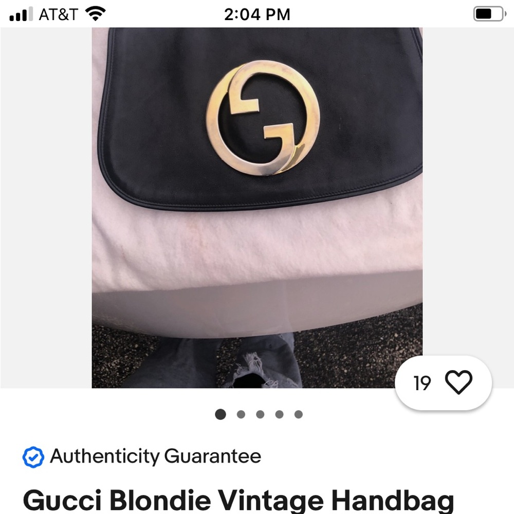 Gucci Black Leather 1970s Great condition. - Picture 7 of 12